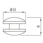 PIEDINO IN GOMMA PER WHIRPOOL - P0008